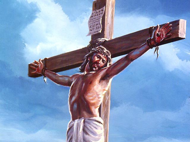 耶穌被釘在十字架上