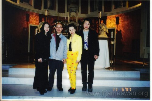 1997-May-11-Mimi-Bernard-Elena-and-Fr-Peter-Tsoi-at-St-Joseph-Church-New-York-City